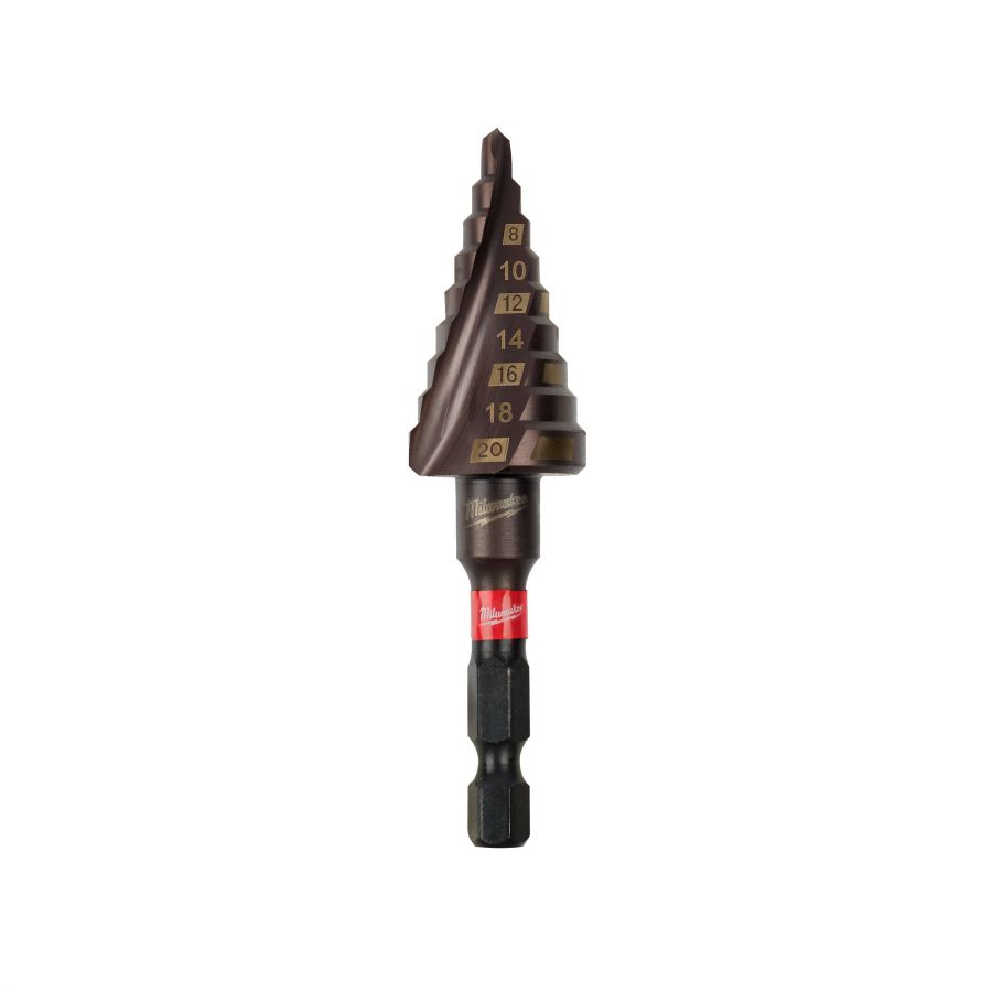SHOCKWAVE Stufenbohrer 4 bis 20 mm, 2 mm Stufen - 1 Stück